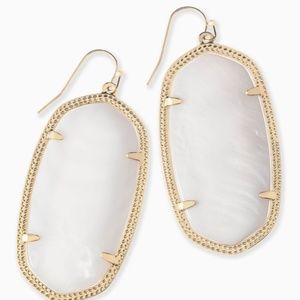 Kendra Scott Danielle Gold White Pearl Earrings